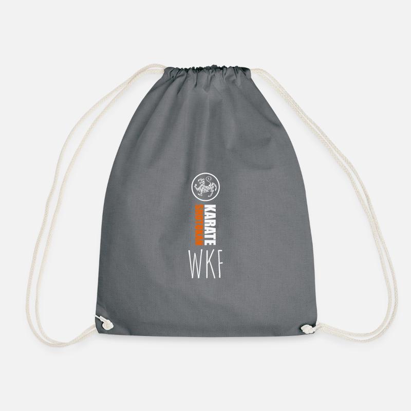 karate shotokan italy wkf - Drawstring Bag - grey