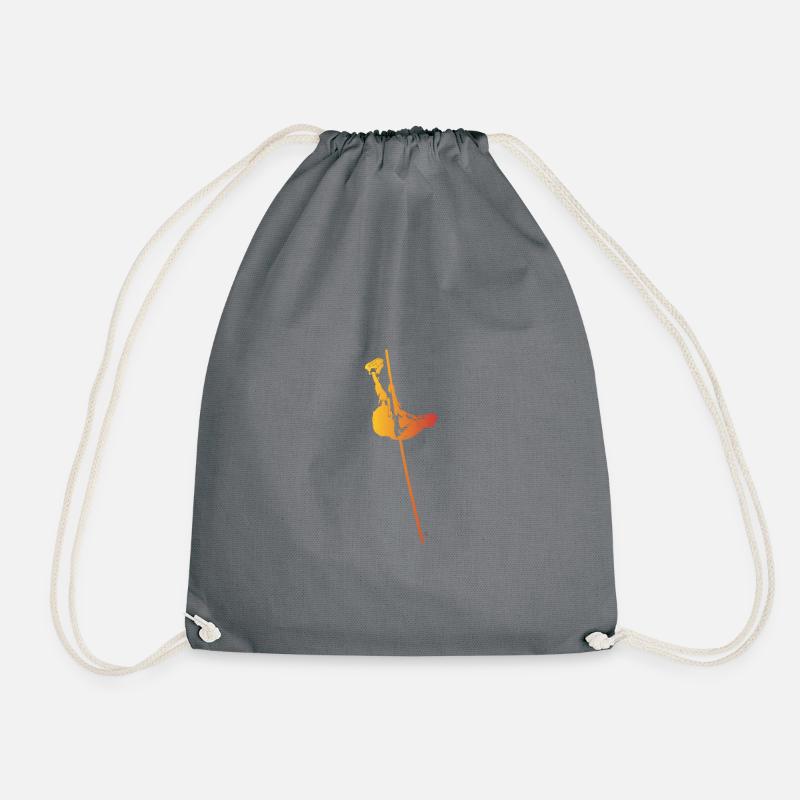 Pole vault - Drawstring Bag - grey