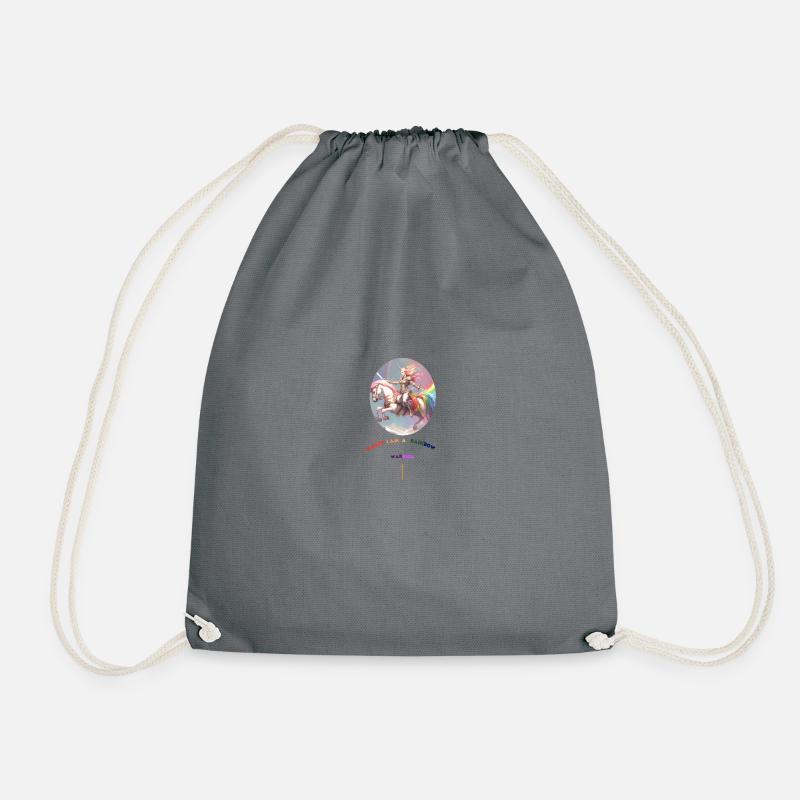 Rainbow Warrior - Drawstring Bag - grey