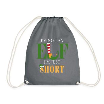 Je ne suis pas un elfe - Sac de sport léger - gris - Devant