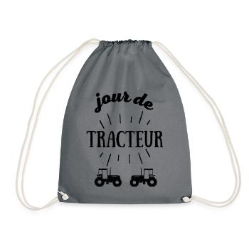 Jour de tracteur - Sac de sport léger - gris - Devant
