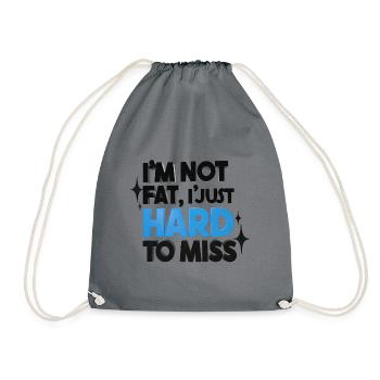 Je ne suis pas gros, difficile à manquer - Sac de sport léger - gris - Devant