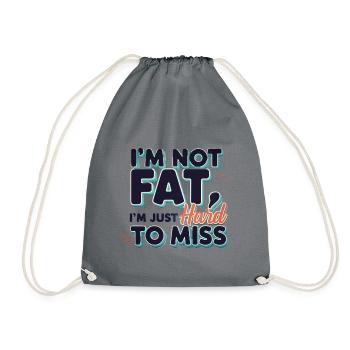 Je ne suis pas gros, difficile à manquer - Sac de sport léger - gris - Devant
