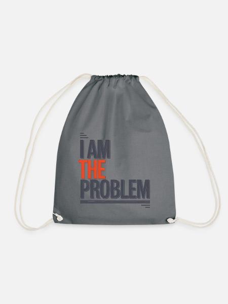 Ich Bin Das Problem Statement - Turnbeutel - Grau