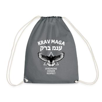 Krav Maga Eagle - Drawstring Bag - grey - Front