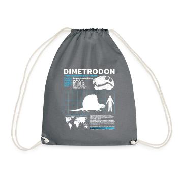 Dimetrodon Datenblatt - Turnbeutel - Grau - Vorne