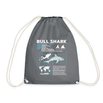 Fiche technique du requin bouledogue - Sac de sport léger - gris - Devant