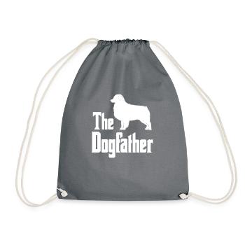 Le chien de berger australien Dogfather drôle - Sac de sport léger - gris - Devant