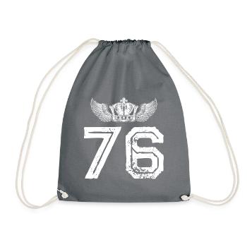 76 Couronne numérique - Sac de sport léger - gris - Devant