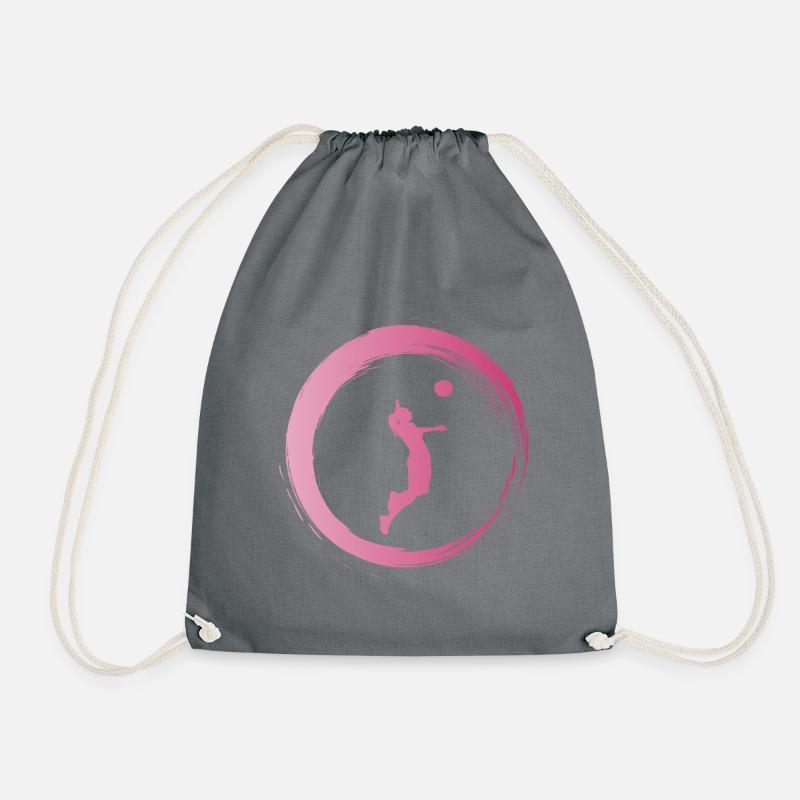 Sporty Hobby Leidenschaft Volleyball - Turnbeutel - Grau