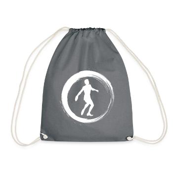 Sporty Hobby Leidenschaft Discus - Turnbeutel - Grau - Vorne
