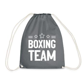 Boxing Team - Drawstring Bag - grey - Front