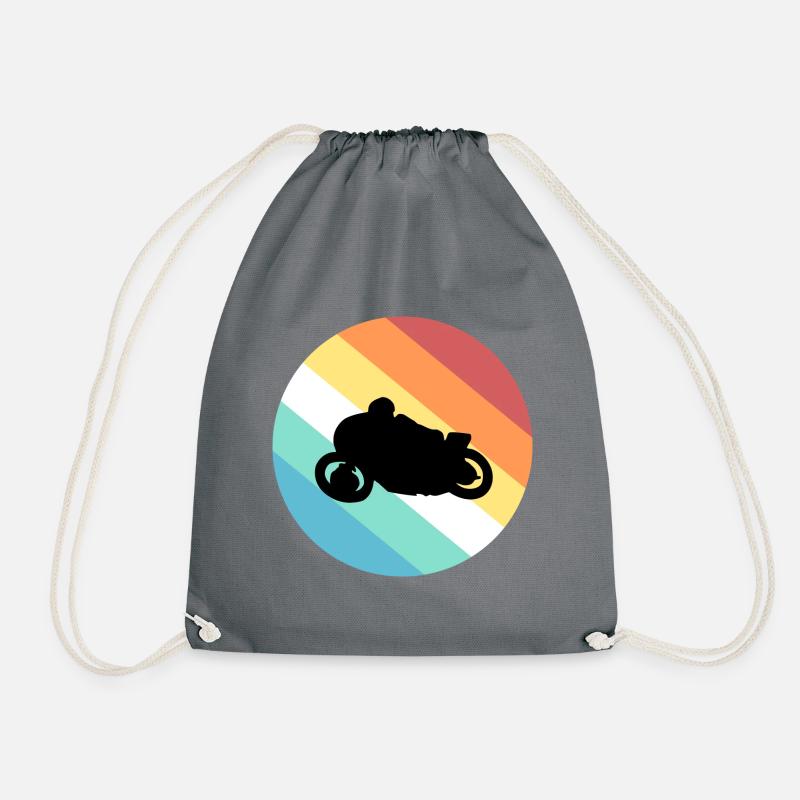 Motorrad - Turnbeutel - Grau