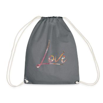 Love - Turnbeutel - Grau - Vorne