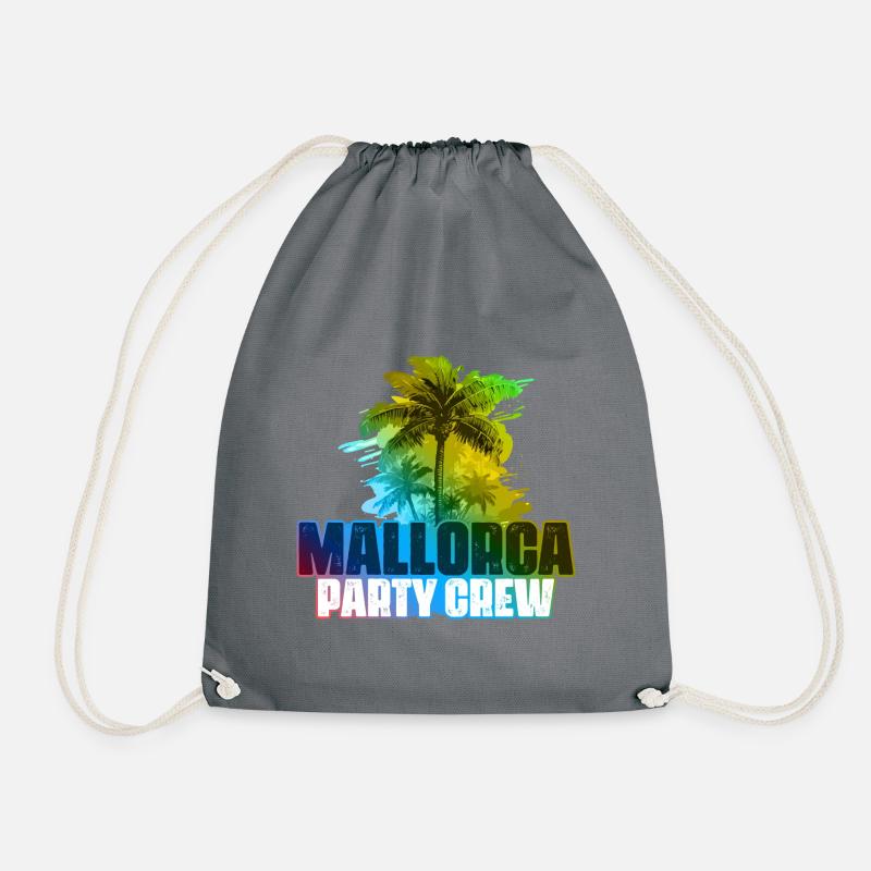 Mallorca Party Crew Bunt - Turnbeutel - Grau