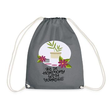 Soyez en harmonie avec vous-même - Sac de sport léger - gris - Devant