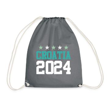 Kroatien 2024 Reisen - Turnbeutel - Grau - Vorne