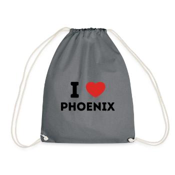 I Love Phoenix, États-Unis - Sac de sport léger - gris - Devant