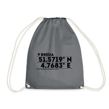 Breda: Royal History & Bustling Cosmopolitanism - Drawstring Bag - grey - Front