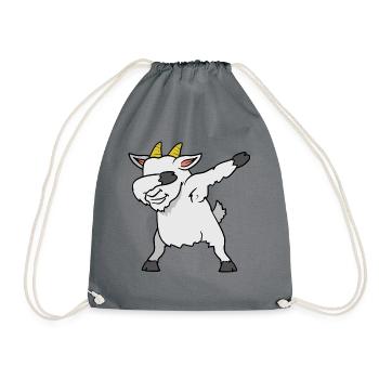 Dabbing Dab chèvre chèvre - Sac de sport léger - gris - Devant