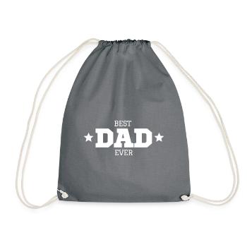 Best Dad Ever - Turnbeutel - Grau - Vorne