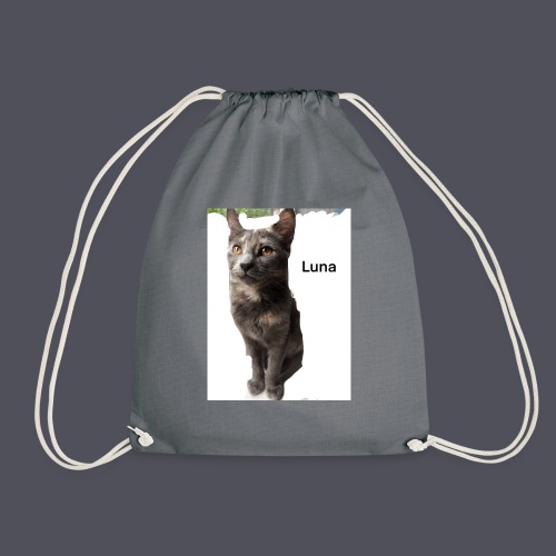 Luna The Kitten and Quote Combination - Drawstring Bag