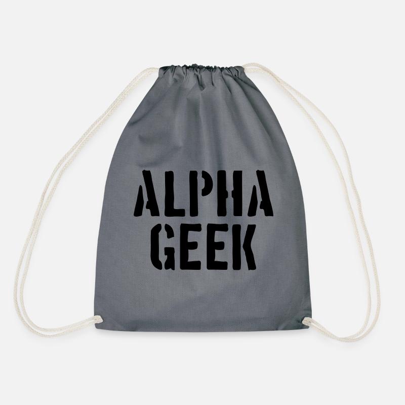 Darwin fish - Drawstring Bag - grey