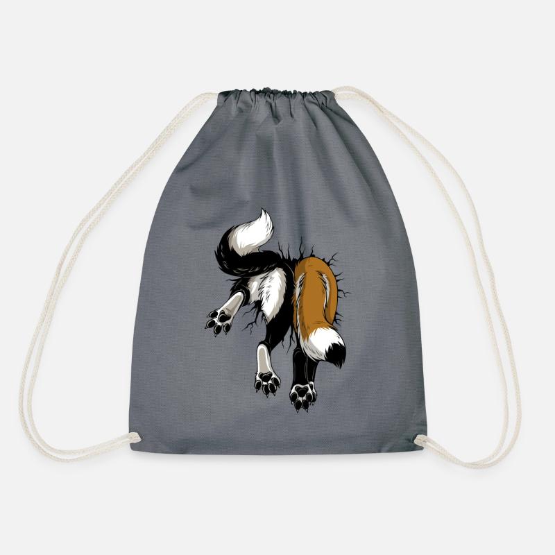 STUCK Foxes (front & back) - Turnbeutel - Grau