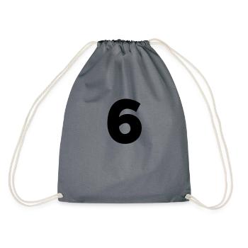 6.6 - Drawstring Bag - grey - Back