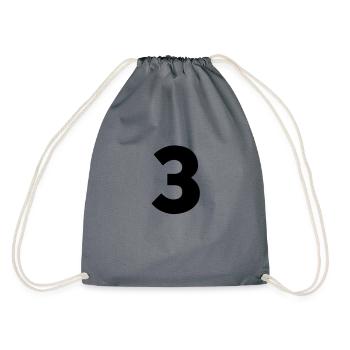 3.3 - Drawstring Bag - grey - Back