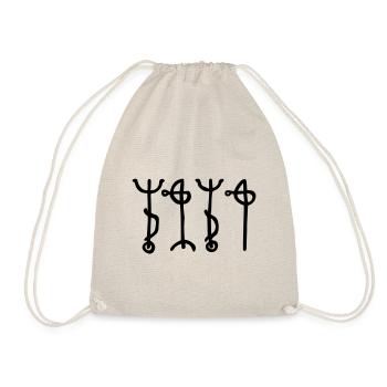 Draumstafir, Magical Dream Sigil, Prophetic Dreams - Drawstring Bag - nature - Front