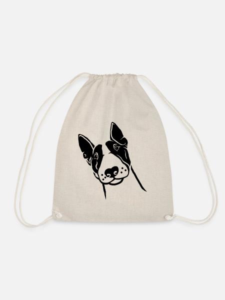 Miniature Bull Terrier - Drawstring Bag - nature