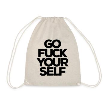 Va te faire foutre ! Va te faire foutre ! Va-t’en ! Tobak dur - Sac de sport léger - nature - Devant