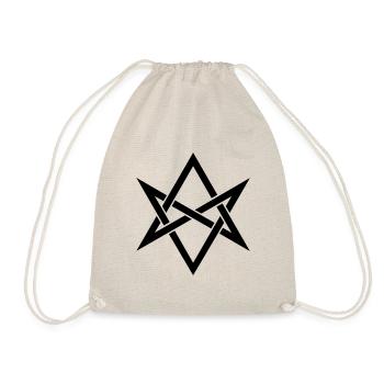 Unicursal hexagram, Golden Dawn, Kabbalah, Magick - Drawstring Bag - nature - Front