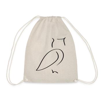 Owl Line Art - Minimaliste - Sac de sport léger - nature - Devant