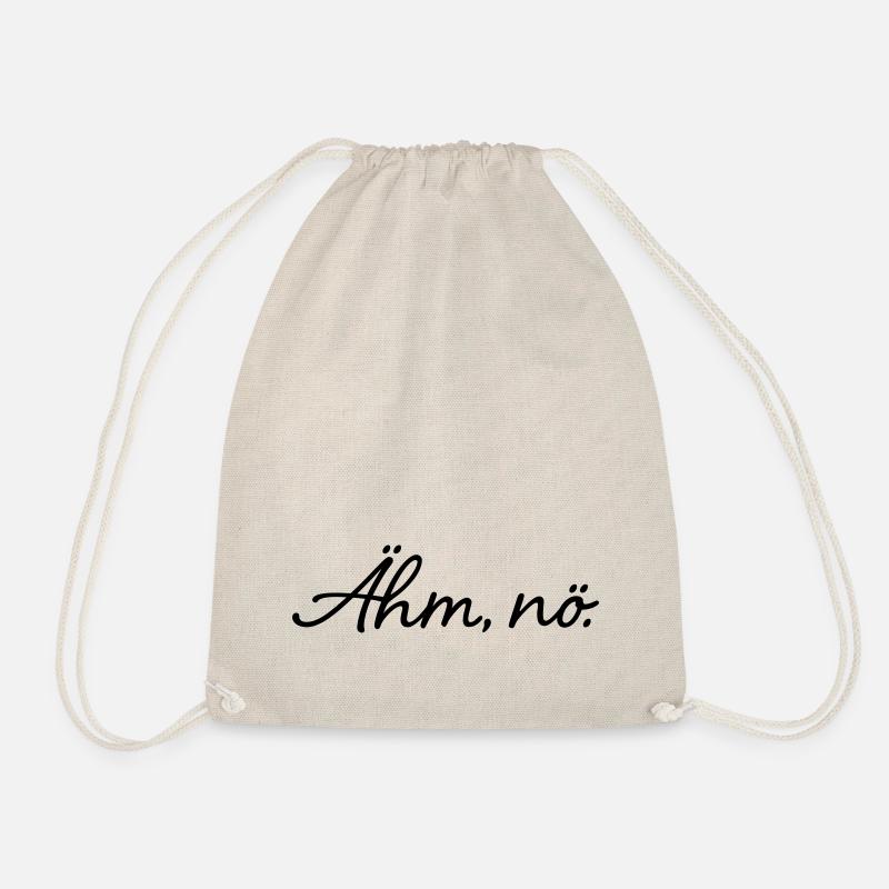 Ähm, nö. - Turnbeutel - Natur