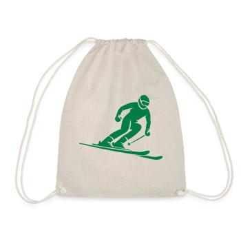 ski fahrer - Turnbeutel - Natur - Vorne