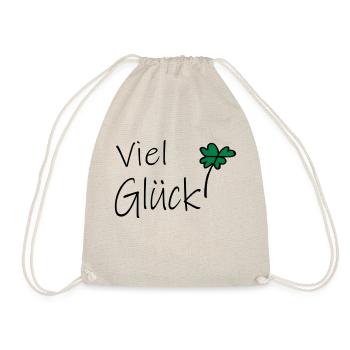 Viel Glück - Turnbeutel - Natur - Vorne