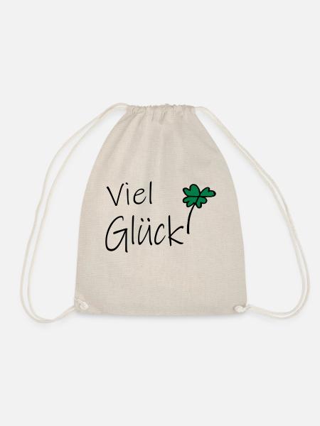 Viel Glück - Turnbeutel - Natur