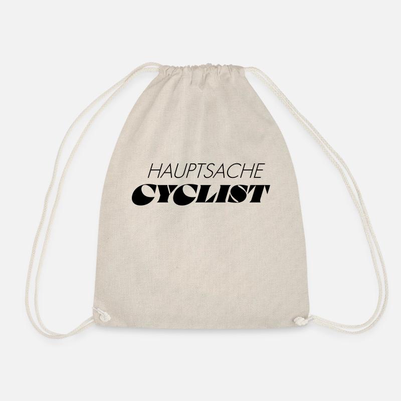 THE MAIN THING IS TO BE A CYCLIST - Drawstring Bag - nature