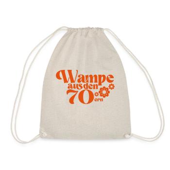 (W) Lampe aus den 70ern - Turnbeutel - Natur - Vorne