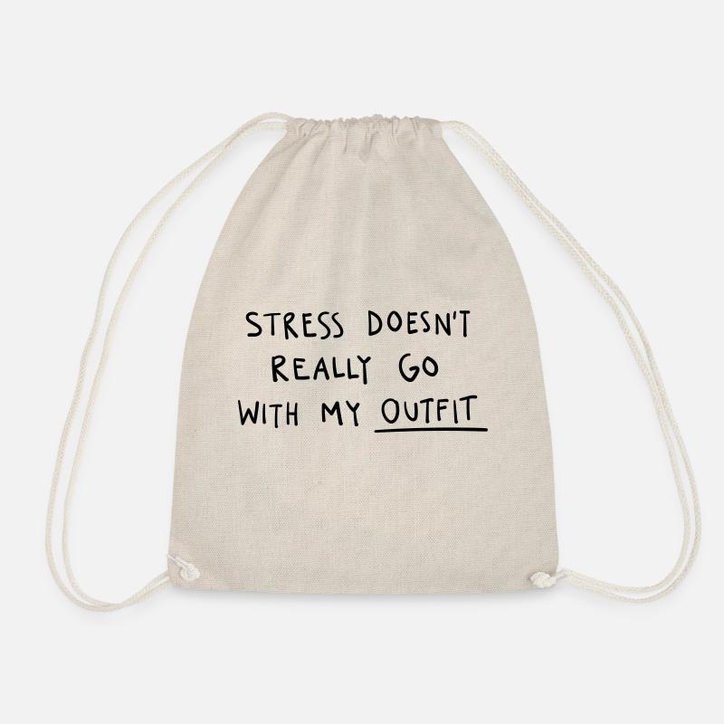 Trend Handwriting Statement Design - Drawstring Bag - nature