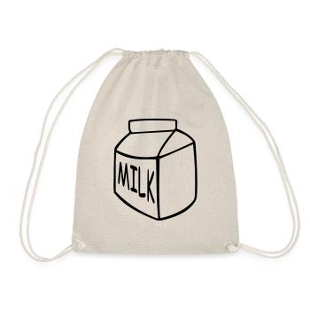 milch - Turnbeutel - Natur - Vorne