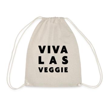 Viva Las Veggie | healthy living - Drawstring Bag - nature - Front
