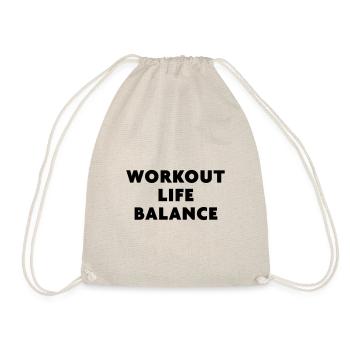 Équilibre de vie de l’entraînement | Alimentation et remise en forme - Sac de sport léger - nature - Devant
