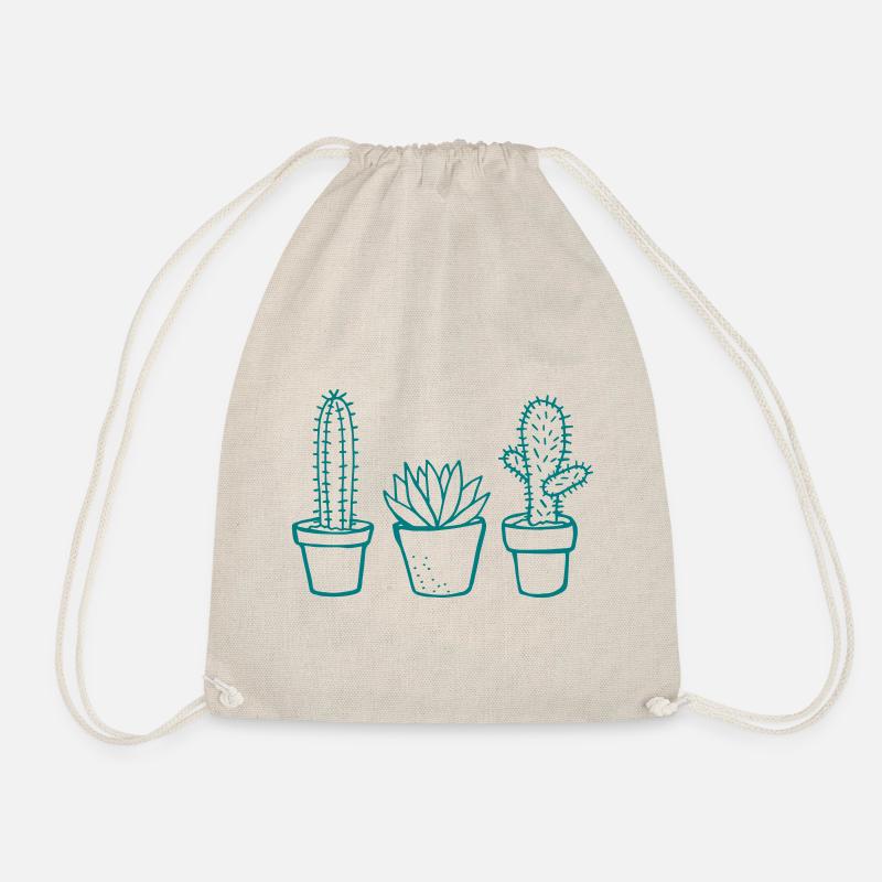 cactus - Drawstring Bag - nature