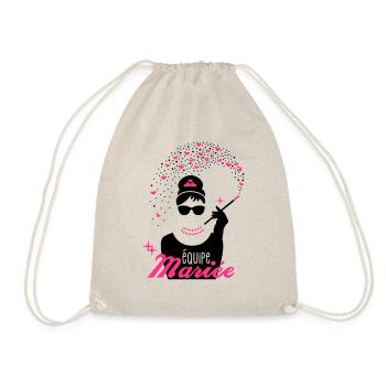 team bride - bride - EVJF - tiffany - Drawstring Bag - nature - Front