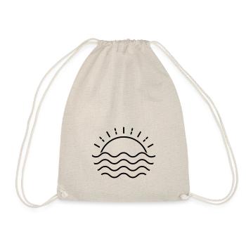 Summer Sunset Sea - Drawstring Bag - nature - Front