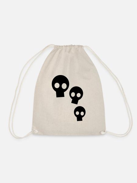 Three Skulls - Turnbeutel - Natur