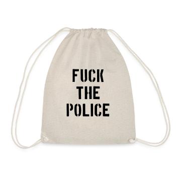 fuck the police police state cops cops cops policeman - Drawstring Bag - nature - Front